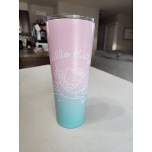 Hello Kitty Unicorn Pink Blue Ombre Zak! Designs Tumbler Cup 25oz Sanrio